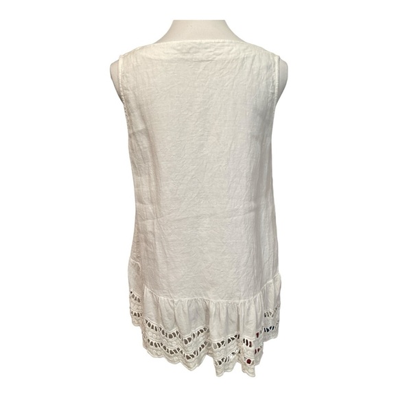 Valentina Naldi Linen Top Size M - Picture 2 of 5